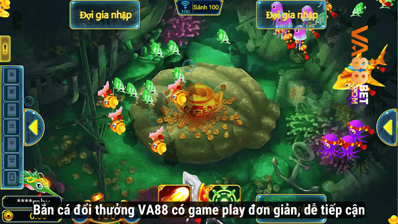 Bắn cá đổi thưởng VA88 có game play đơn giản, dễ tiếp cận