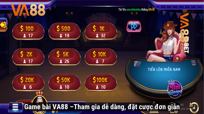 Game bài VA88 –Tham gia dễ dàng, đặt cược đơn giản