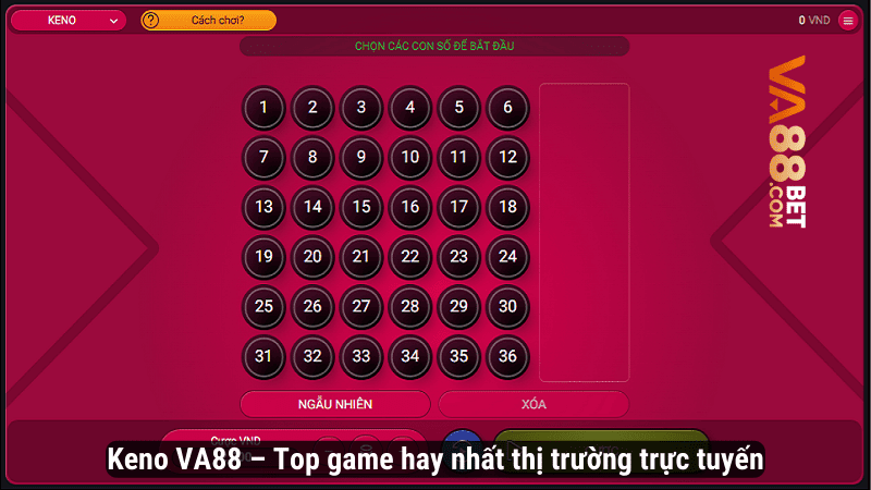 Keno VA88 – Top game hay nhất thị trường trực tuyến